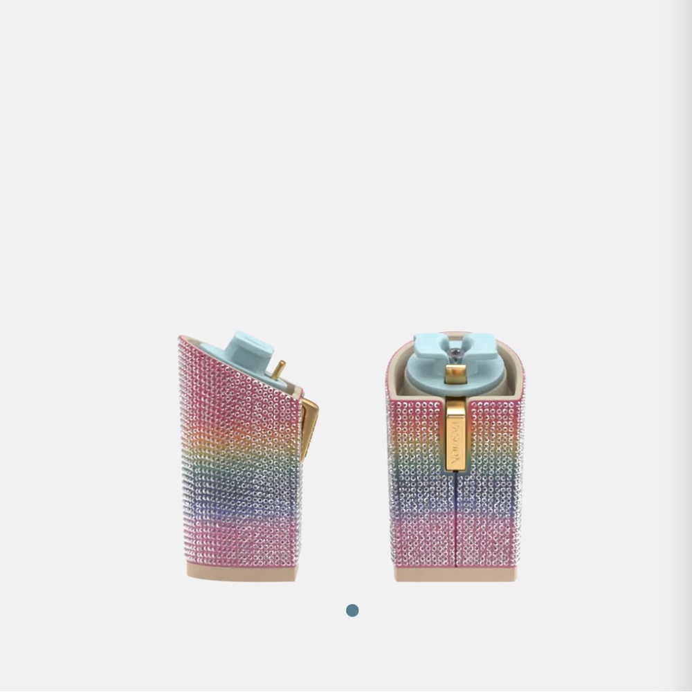 Pashion Footwear Block Heel Kit 4 Rainbow Rhinestone Size 7-8.57-8.5
